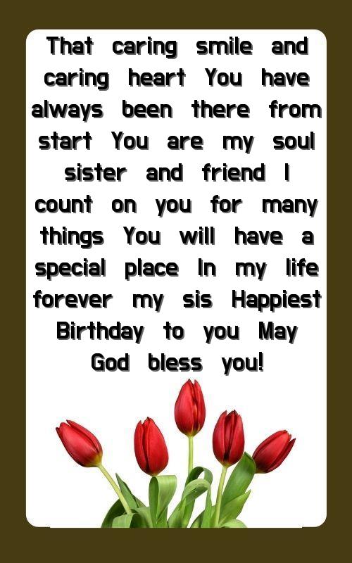 best bday wishes for sister